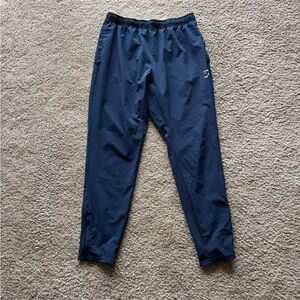 Gymshark Blue Sweatpants Tapered Fit Elastic Waistband